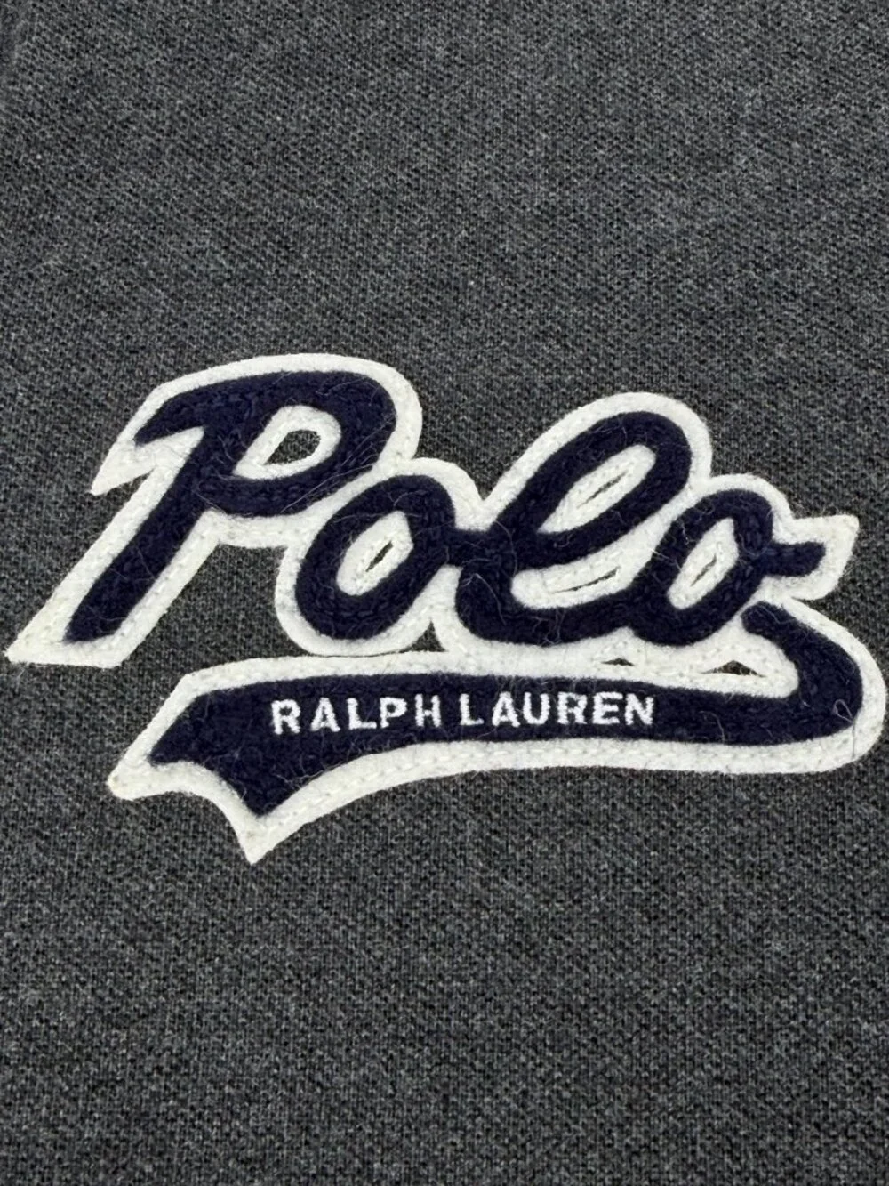 Polo Ralph Lauren Big Pony Polo Shirt Gray Custom Slim Fit Men's Medium